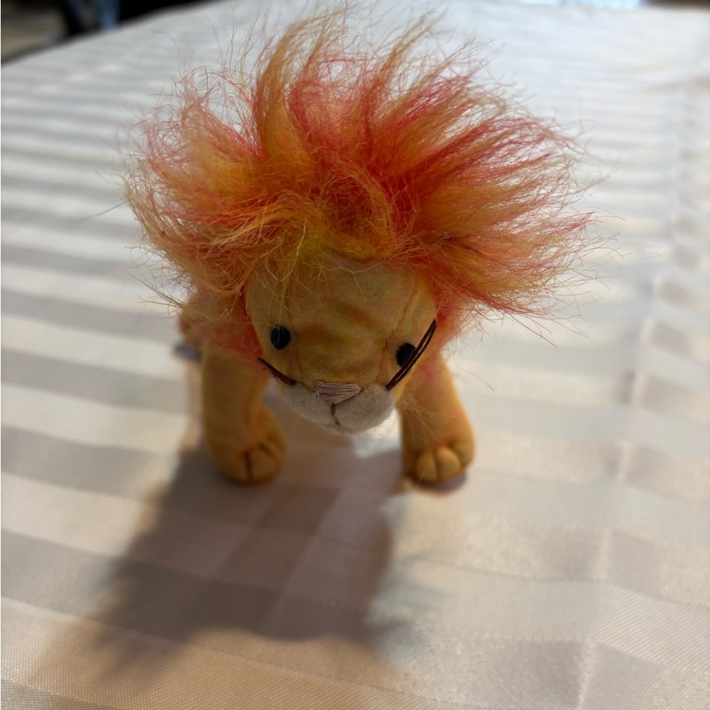 Vintage Ty Beanie Babies Orange Lion (Good Condition)